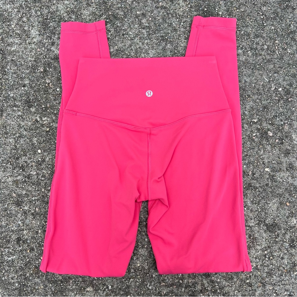 Lululemon Align High Rise Leggings 25” Glaze Pink Size 4 Yoga Athletic Pants - Picture 4 of 5